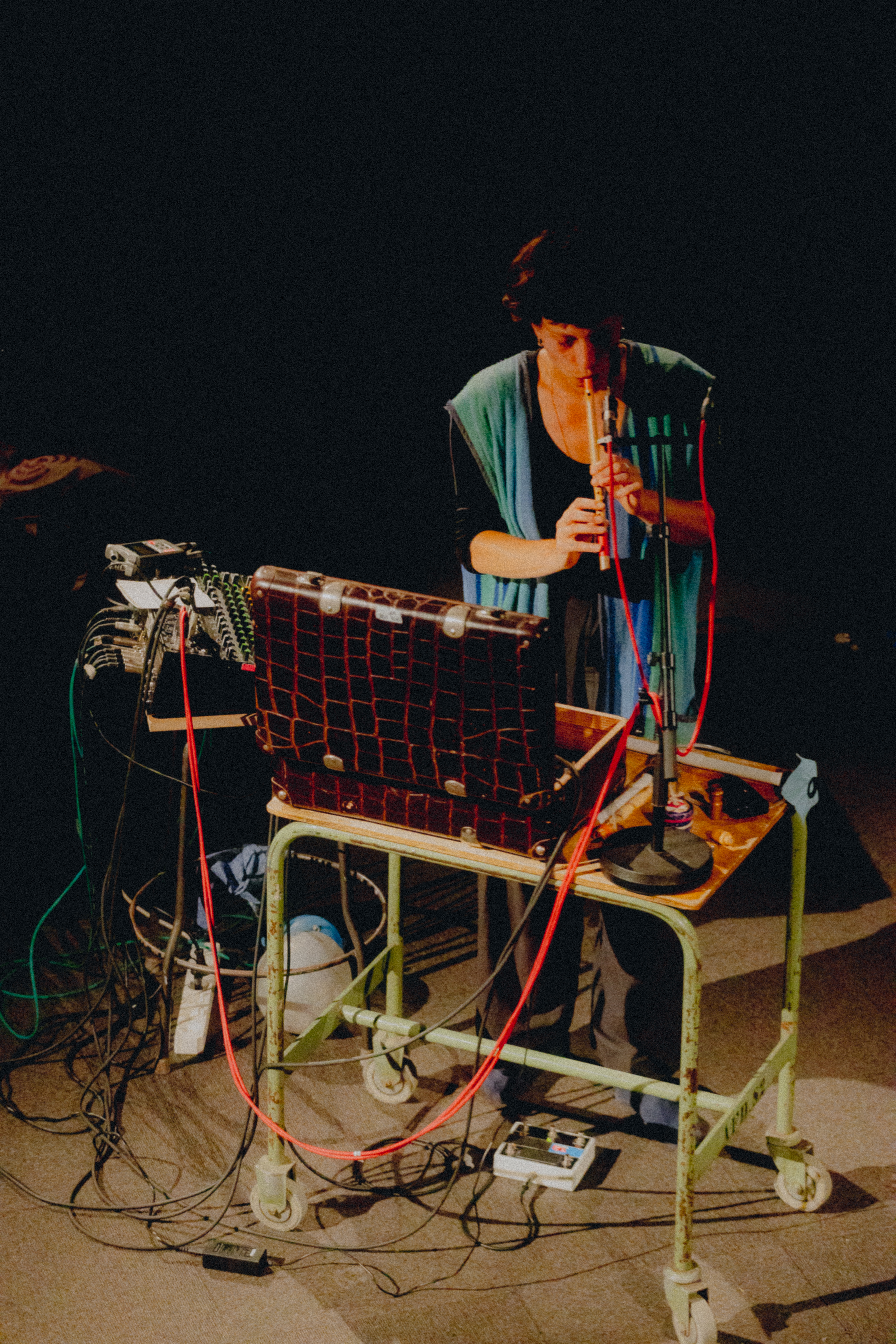 French sound artist Diane Barbé. © Katarzyna Kmiecik