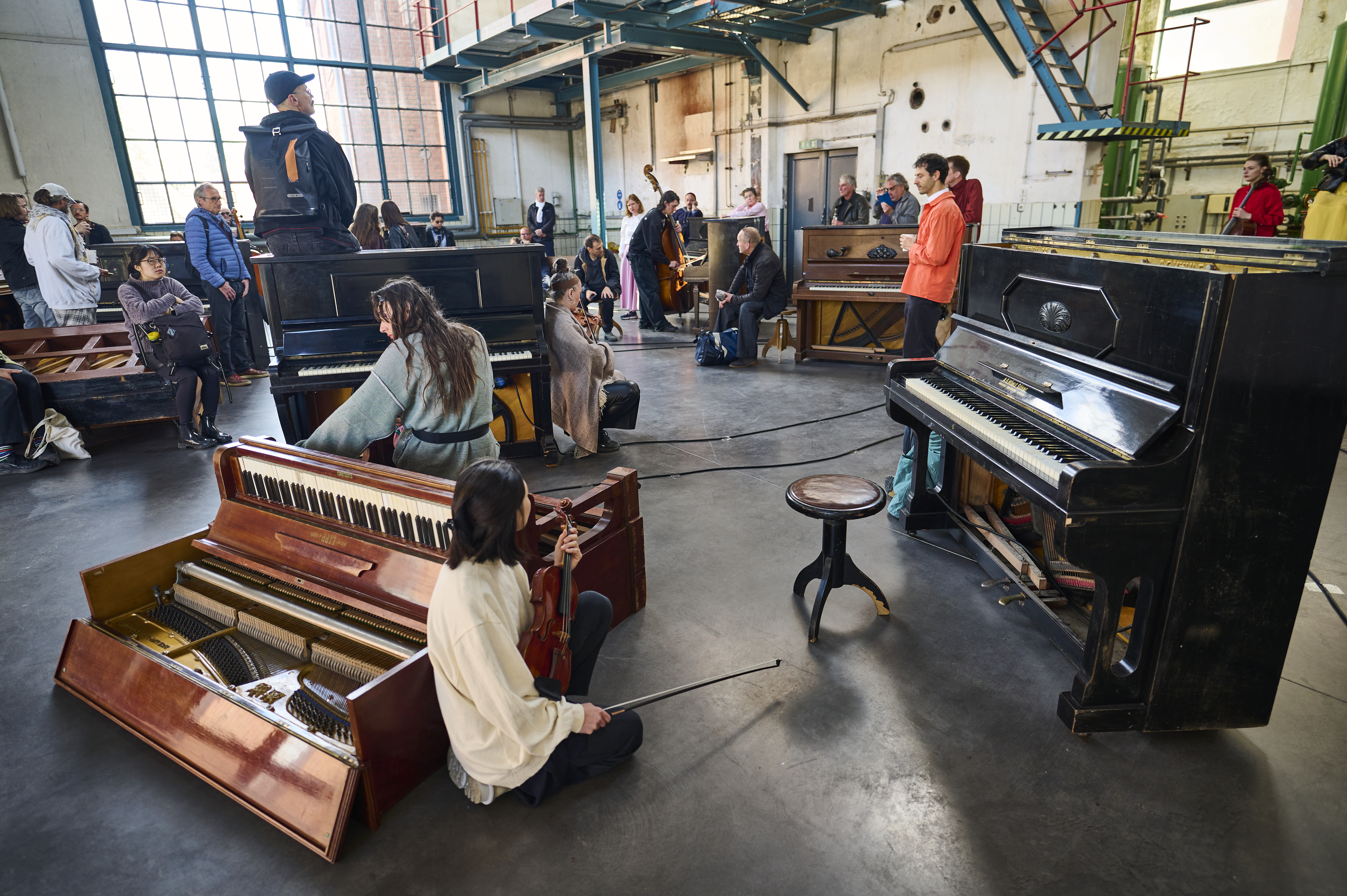 Maya Dunietz & Solistenensemble Kaleidoskop: »Chilling Mamoths«, Beim BAST. © David Häuser