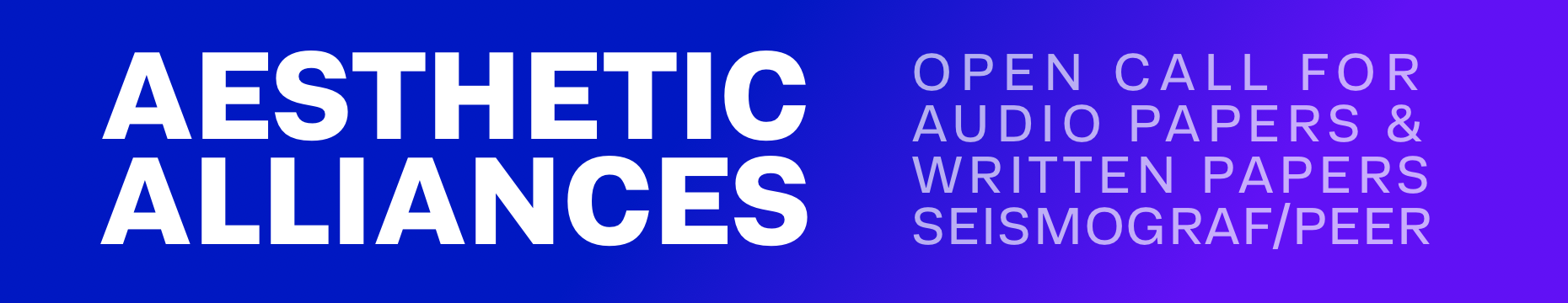 Aesthetic Alliances