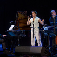 Den estisk-danske vokalist Karmen Rõivassepp & Aarhus Jazz Orchestra. © Urmo Männi