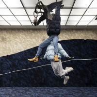 Tori Wrånes, Festspillutstillingen 2025 »Moon Bag«. Foto: Thor Brødreskift / Bergen Kunsthall