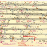 Tone row and permutations for Cosmic Pulses © Archive Stockhausen-Stiftung für Musik, Kürten.