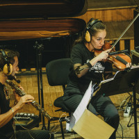 Black Page Orchestra perform Serbian composer Maja Bosnić's work »((mno.go))« at the Chopin Universitety. © Grzesiek Mart