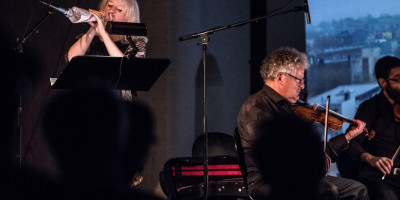 Jennifer Walshe and Arditti Quartet. Foto: Lars Bjarnø.