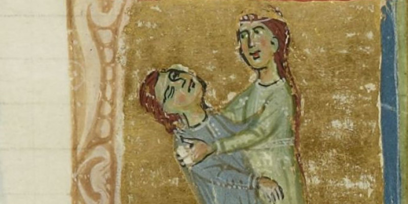 Jaufré Rudels død afbildet i det 13. århundrede. © Public domain