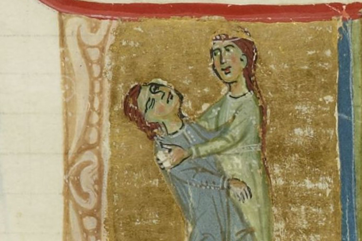 Jaufré Rudels død afbildet i det 13. århundrede. © Public domain