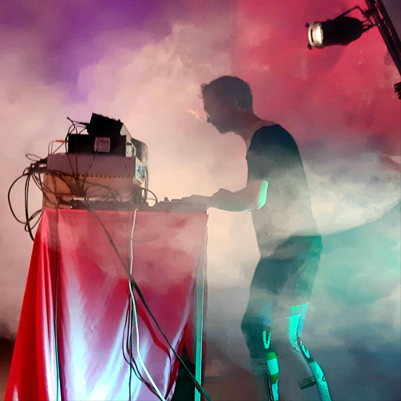 Bjørn Svin på Aarhus Lydkunstfestival. © Julie Hugsted