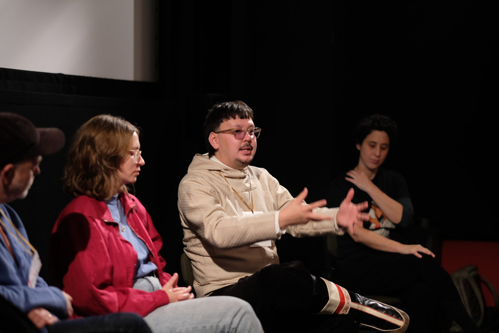 The program at Nordic Music Days included several workshops og panel debates. Here a debat under the title Indigenous voices. © Anna Cokorilo