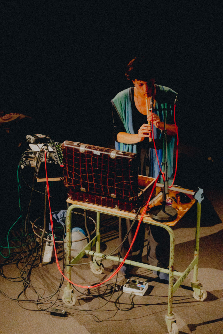 French sound artist Diane Barbé. © Katarzyna Kmiecik