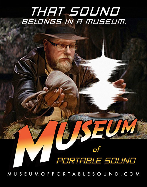 Reklame fra Museum of Portable Sound. © John Kannenberg